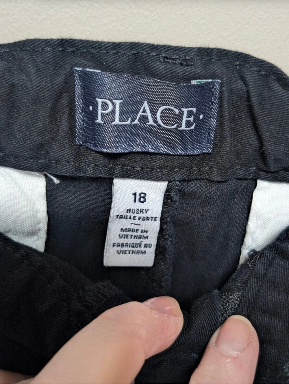 The Children's Place Black Husky Size 18 Adjustable Waist Pants